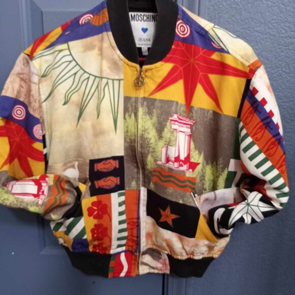 VINTAGE MOSCHINO BOMBER JACKET - Picture 4 of 5